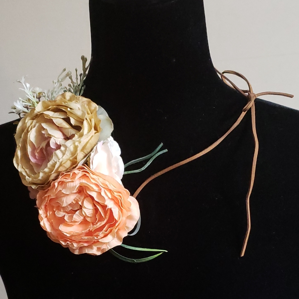 Toddler floral tie headband